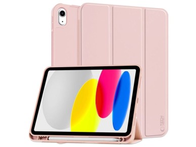 Capa Tech-Protect SC Pen para iPad 10.9" 2022 - Rosa