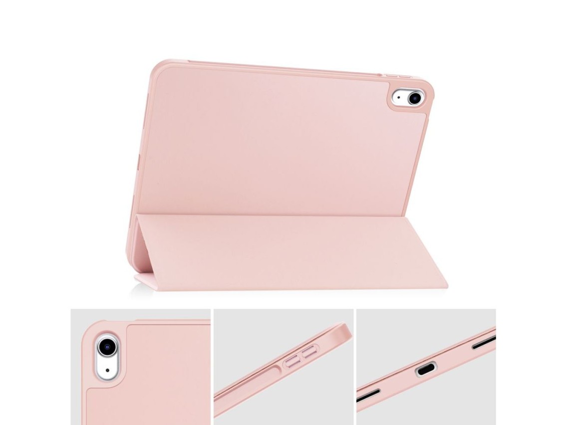 Capa Tech-Protect SC Pen para iPad 10.9" 2022 - Rosa