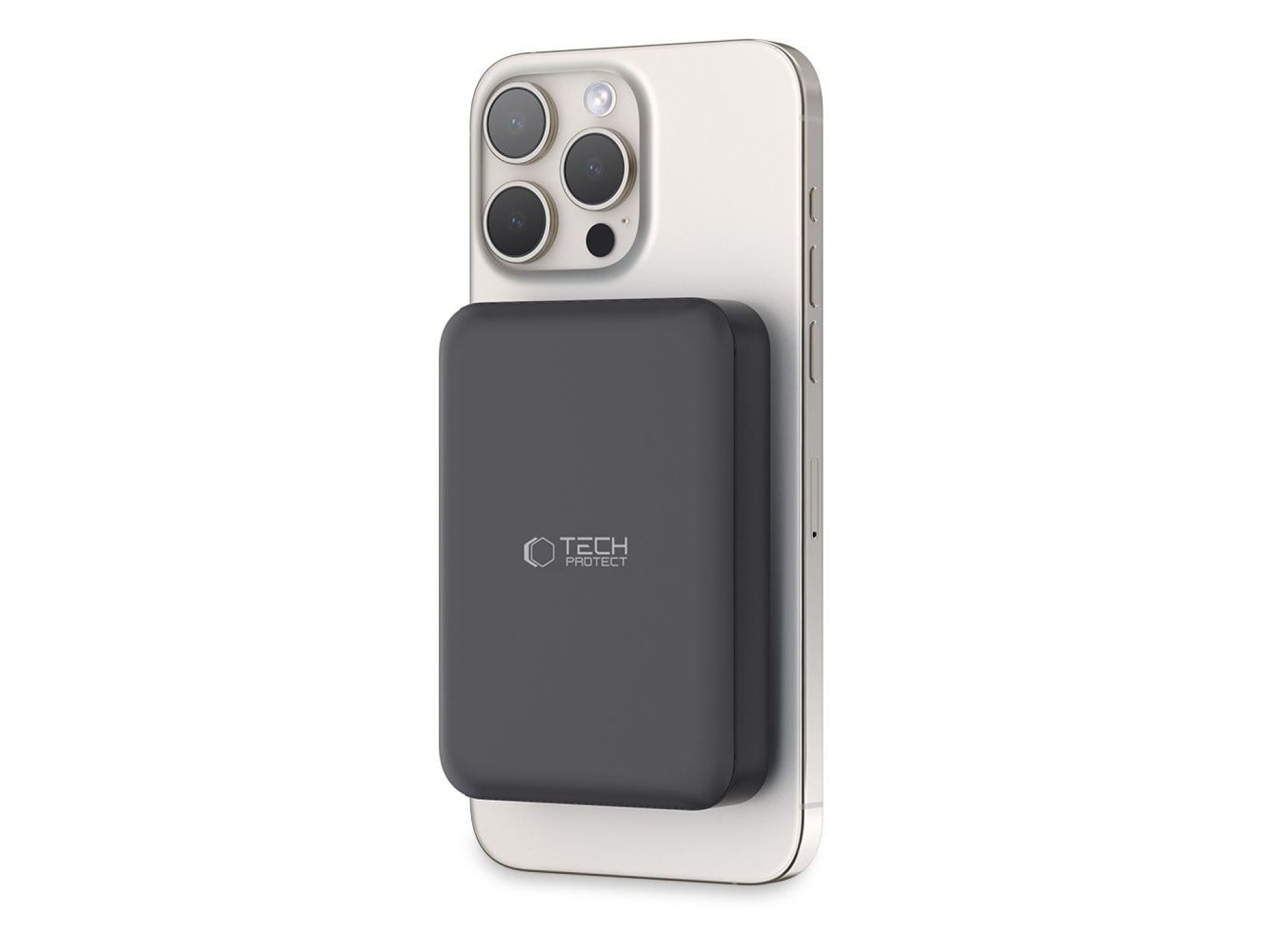 Batería externa Tech-Protect LifeMag PB11 con MagSafe, 10000 mAh, 15 W, puerto USB-C - color negro +
