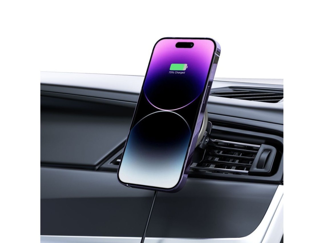 Tech-Protect A2 Car Phone Holder with MagSafe 15W Inductive Charger for Air Vent - Black