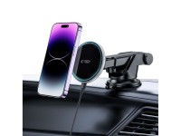 Tech-Protect A2 Car Phone Holder with MagSafe 15W Inductive Charger for Cockpit - Black Tech-Protect A2 Car Phone Holder with MagSafe 15W Inductive Charger for Cockpit - Black