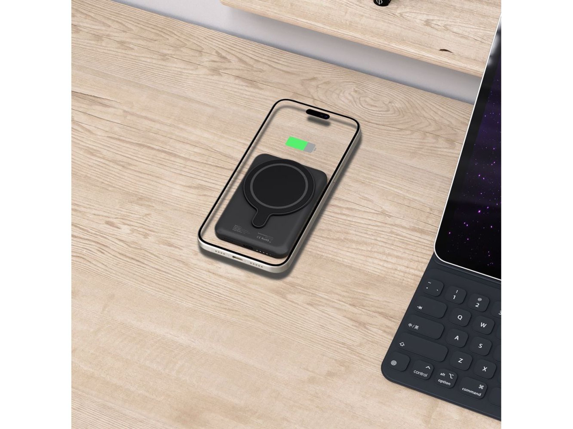 Tech-Protect LifeMag PB10 Powerbank with MagSafe 5000mAh 15W USB-C port - black + USB-C cable