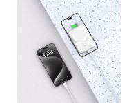 Batería externa Tech-Protect LifeMag PB10 con MagSafe, 5000 mAh, 15 W, puerto USB-C - color blanco + Batería externa Tech-Protect LifeMag PB10 con MagSafe, 5000 mAh, 15 W, puerto USB-C - color blanco +