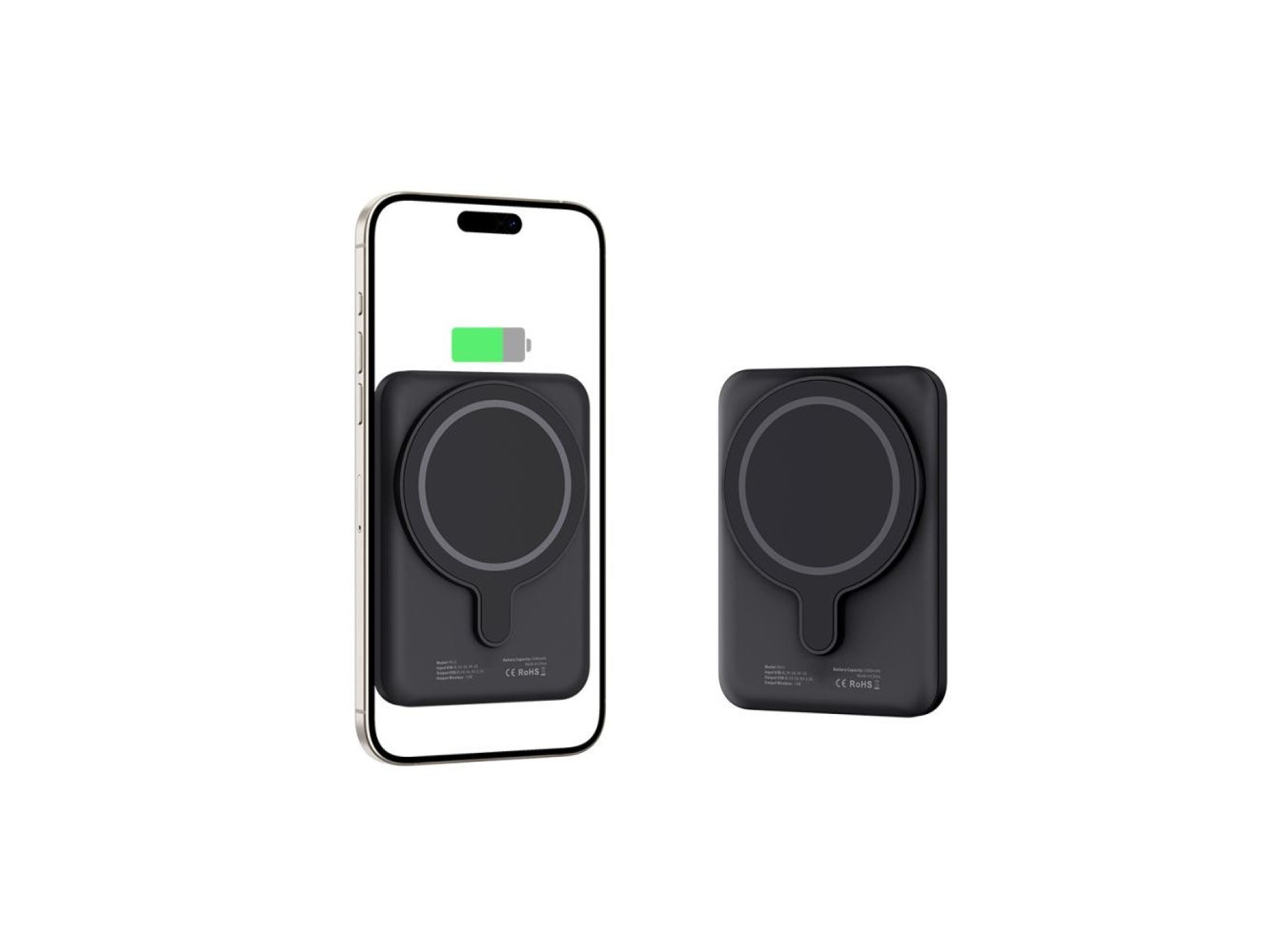 Tech-Protect LifeMag PB10 Powerbank with MagSafe 5000mAh 15W USB-C port - black + USB-C cable