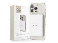 Bater�a externa Tech-Protect LifeMag PB10 con MagSafe, 5000 mAh, 15 W, puerto USB-C - color blanco +