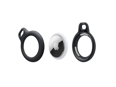 Tech-Protect Rough Chain Case for Apple AirTag with Pendant - Black Tech-Protect Rough Chain Case for Apple AirTag with Pendant - Black