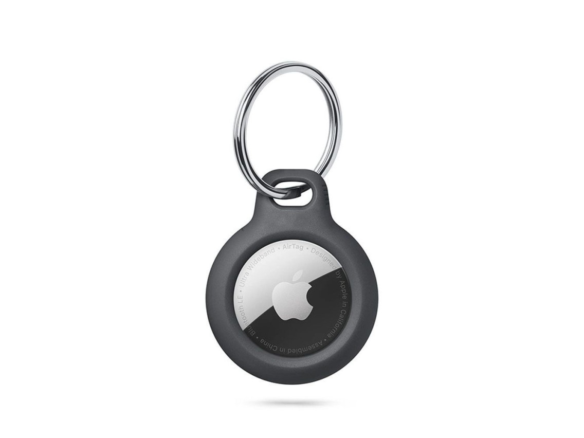 Tech-Protect Rough Case for Apple AirTag with Ring - Black