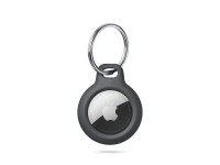Tech-Protect Rough Case for Apple AirTag with Ring - Black Tech-Protect Rough Case for Apple AirTag with Ring - Black