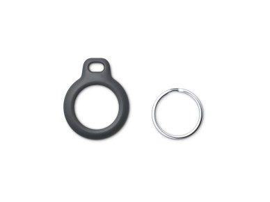 Tech-Protect Rough Case for Apple AirTag with Ring - Black Tech-Protect Rough Case for Apple AirTag with Ring - Black