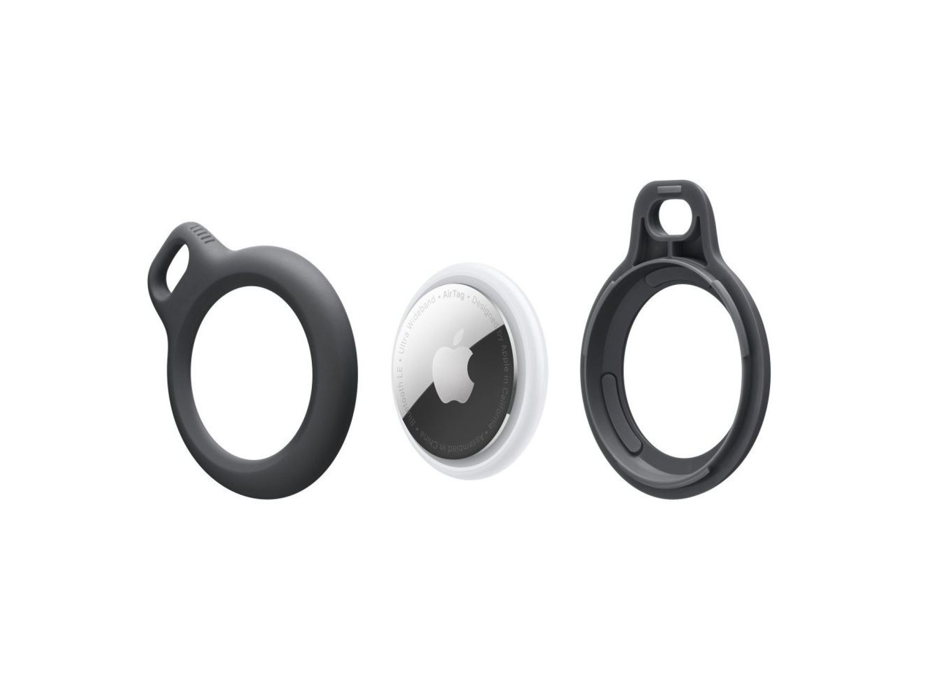 Tech-Protect Rough Case for Apple AirTag with Ring - Black