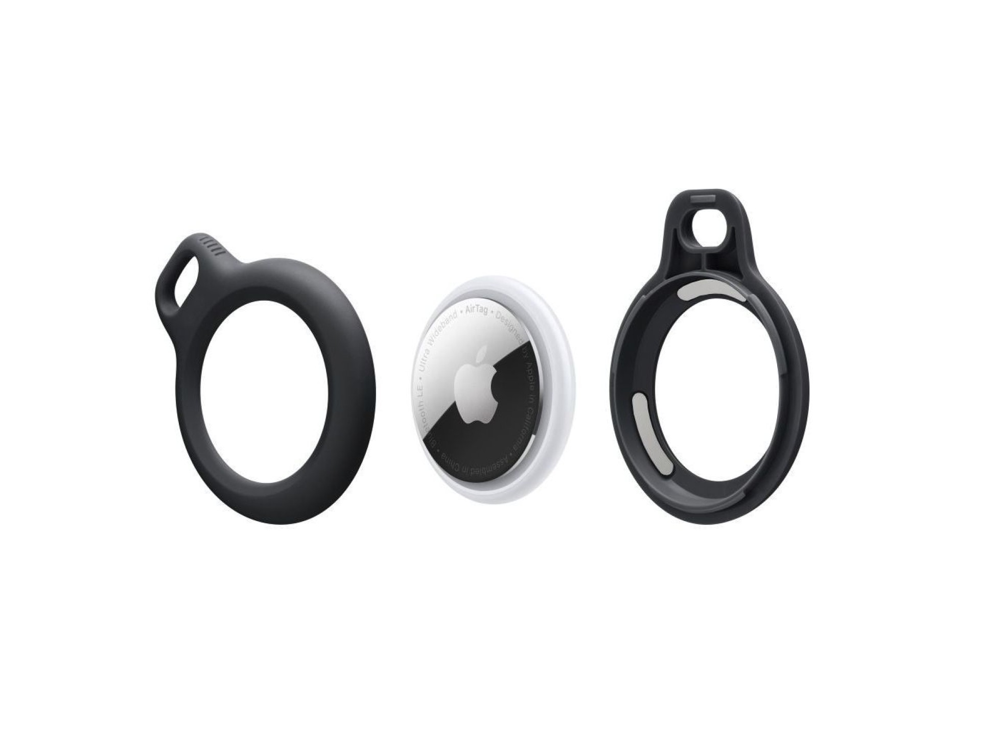 Capa Tech-Protect com Corrente Resistente para Apple AirTag com Pingente - Preta