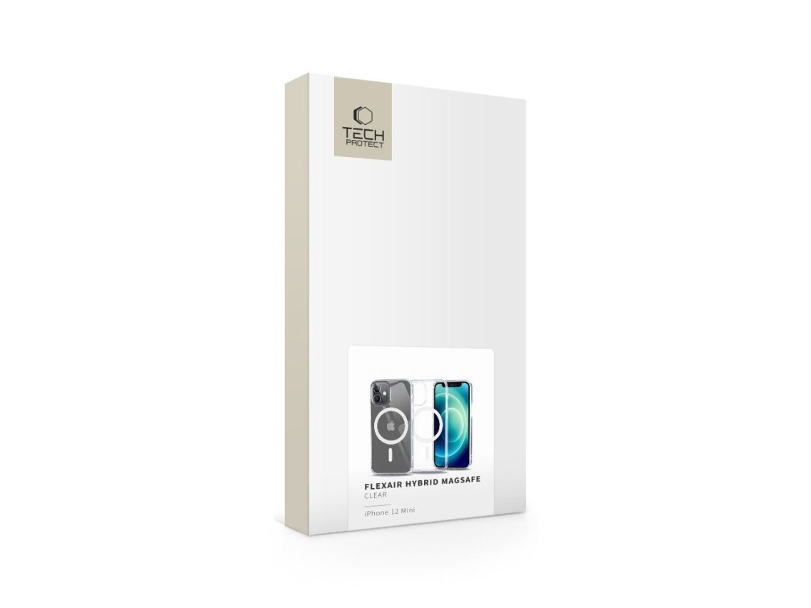 Capa Tech-Protect FlexAir Hybrid MagSafe para iPhone 12 mini - Transparente