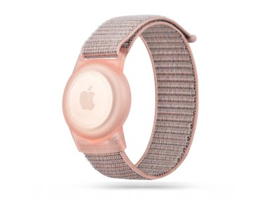 Correa de nailon Tech-Protect para ni�os para Apple AirTag - Rosa