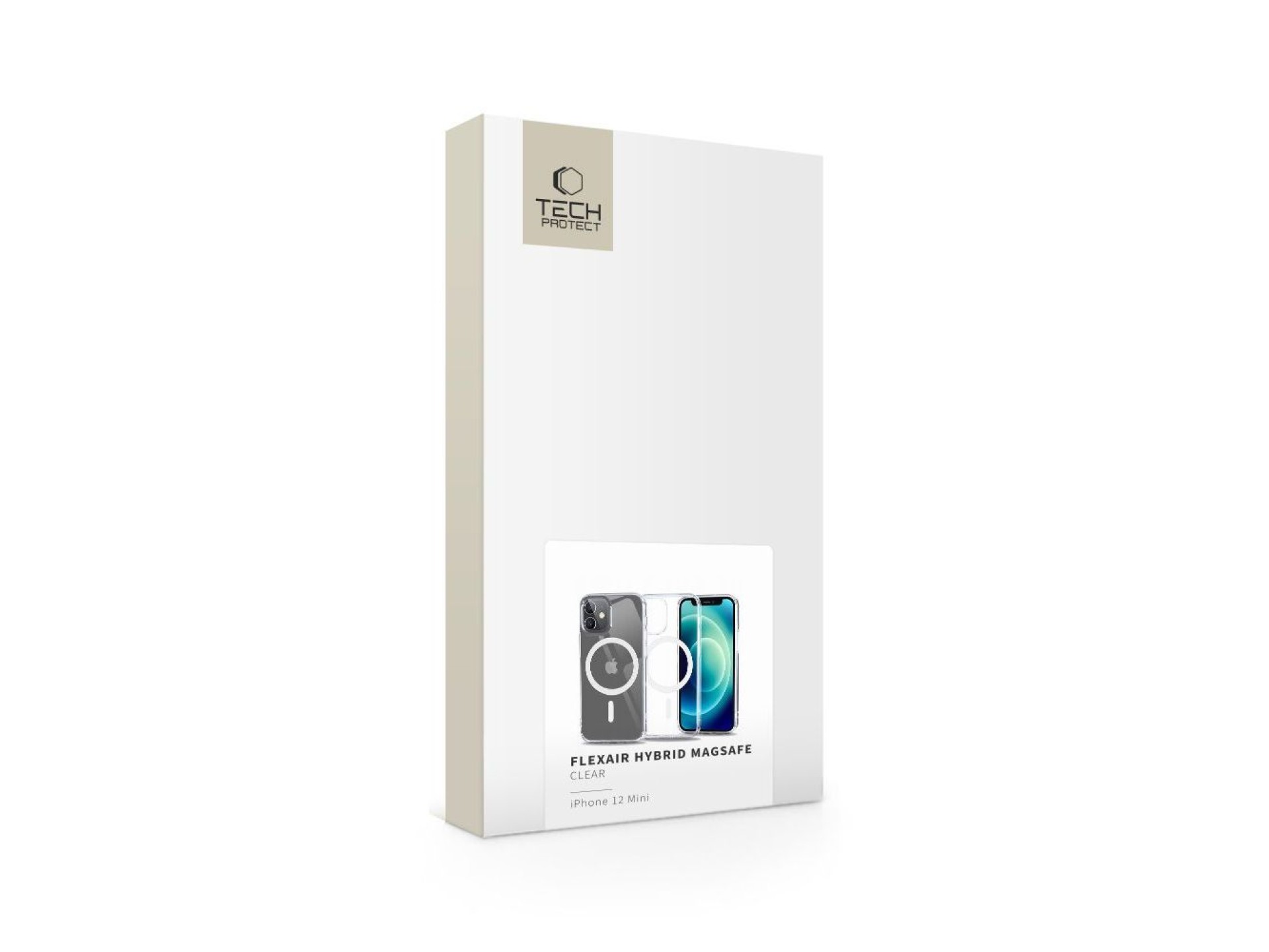 Capa Tech-Protect FlexAir Hybrid MagSafe para iPhone 12 mini - Transparente