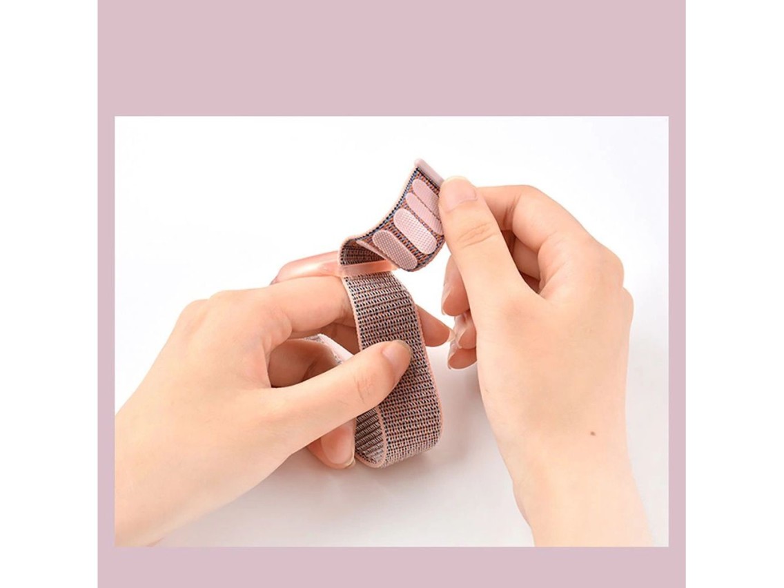 Correa de nailon Tech-Protect para niños para Apple AirTag - Rosa