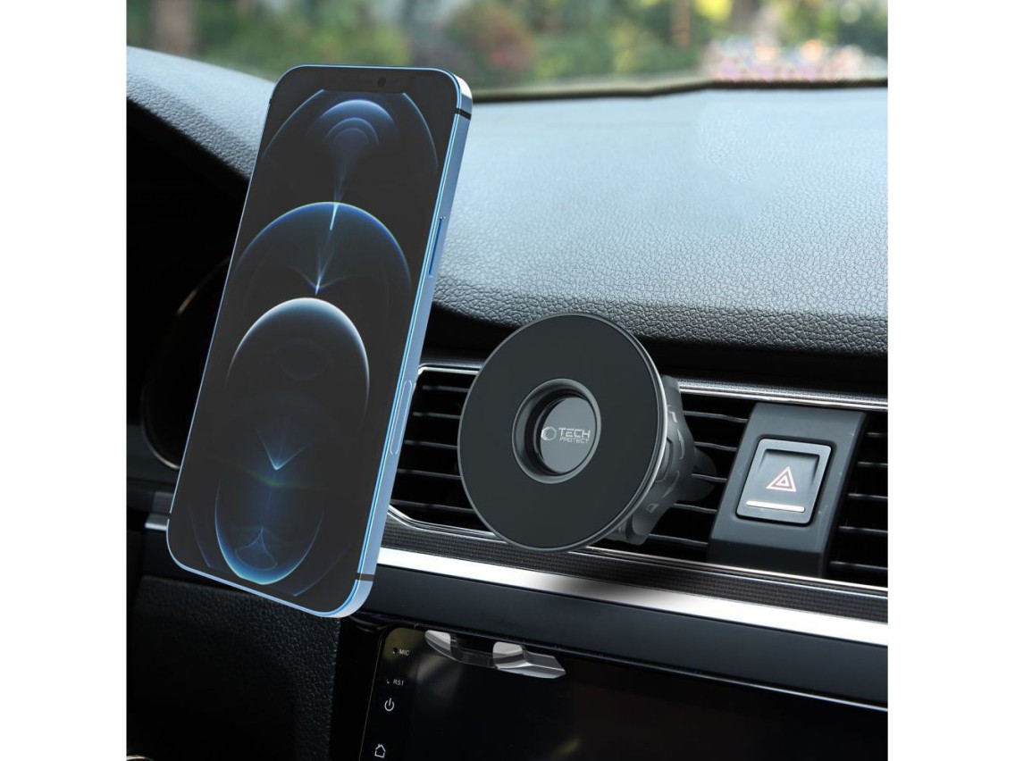 Soporte magnético para teléfono Tech-Protect N50 MagSafe para coche, para habitáculo/rejilla de vent