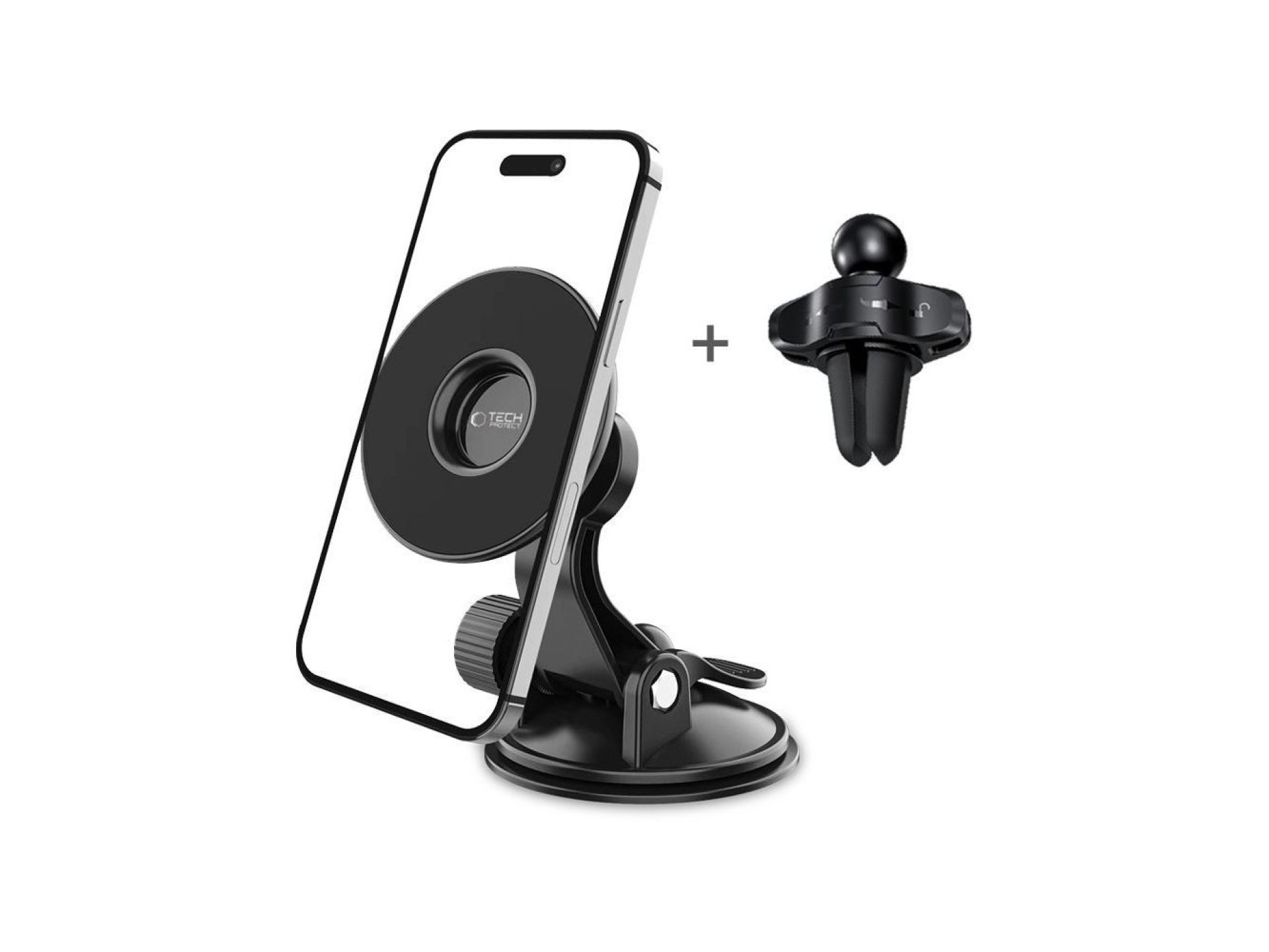 Soporte magnético para teléfono Tech-Protect N50 MagSafe para coche, para habitáculo/rejilla de vent