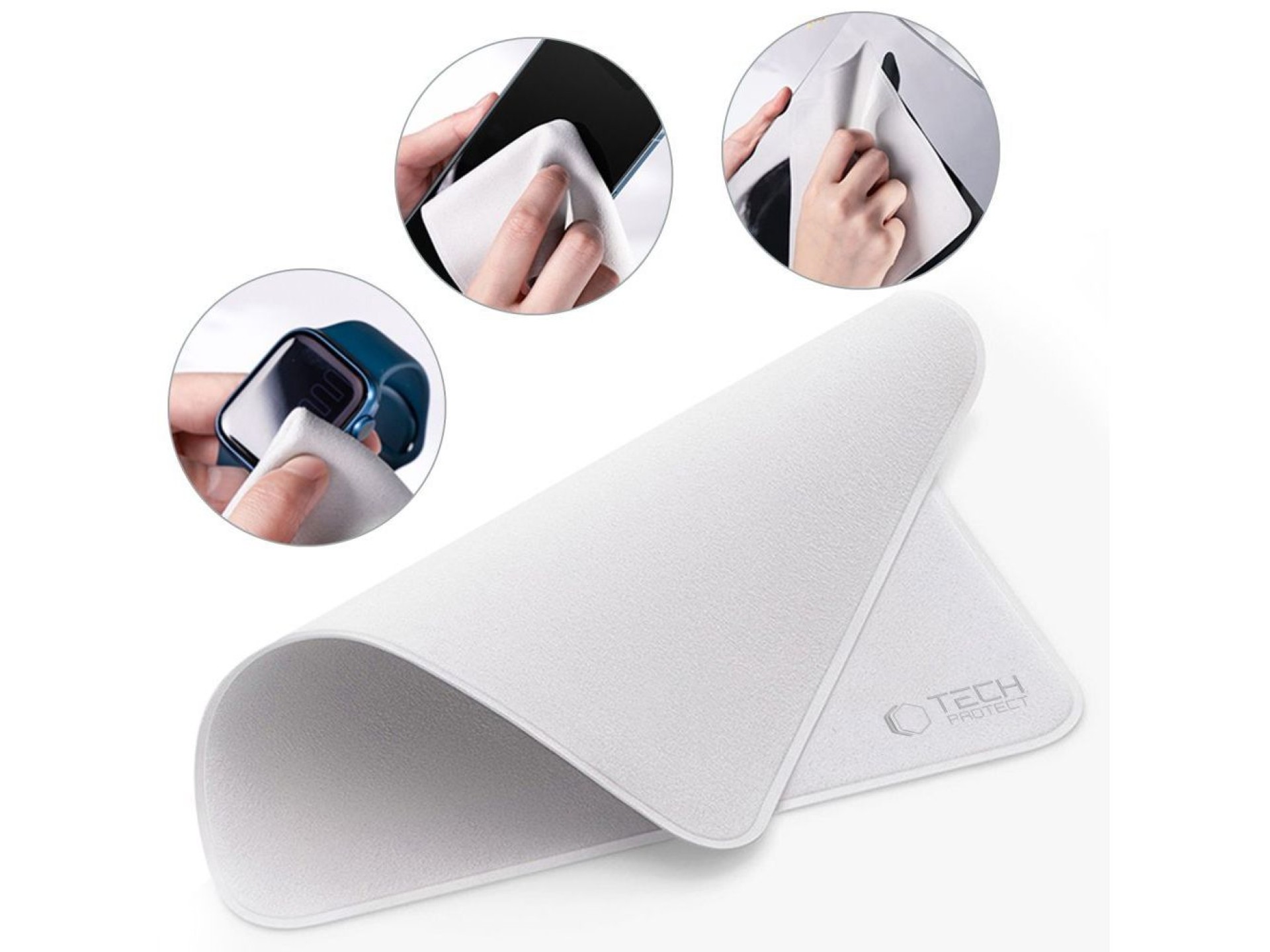Pano de polimento Tech-Protect - Cinza (2 unidades)