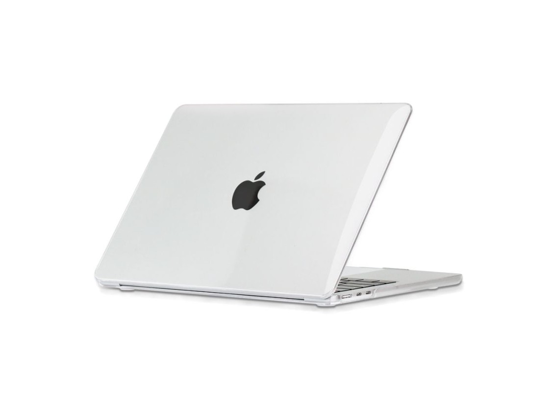 Capa Tech-Protect SmartShell para MacBook Air 13" M2 / M3 / 2022-2024 - Transparente