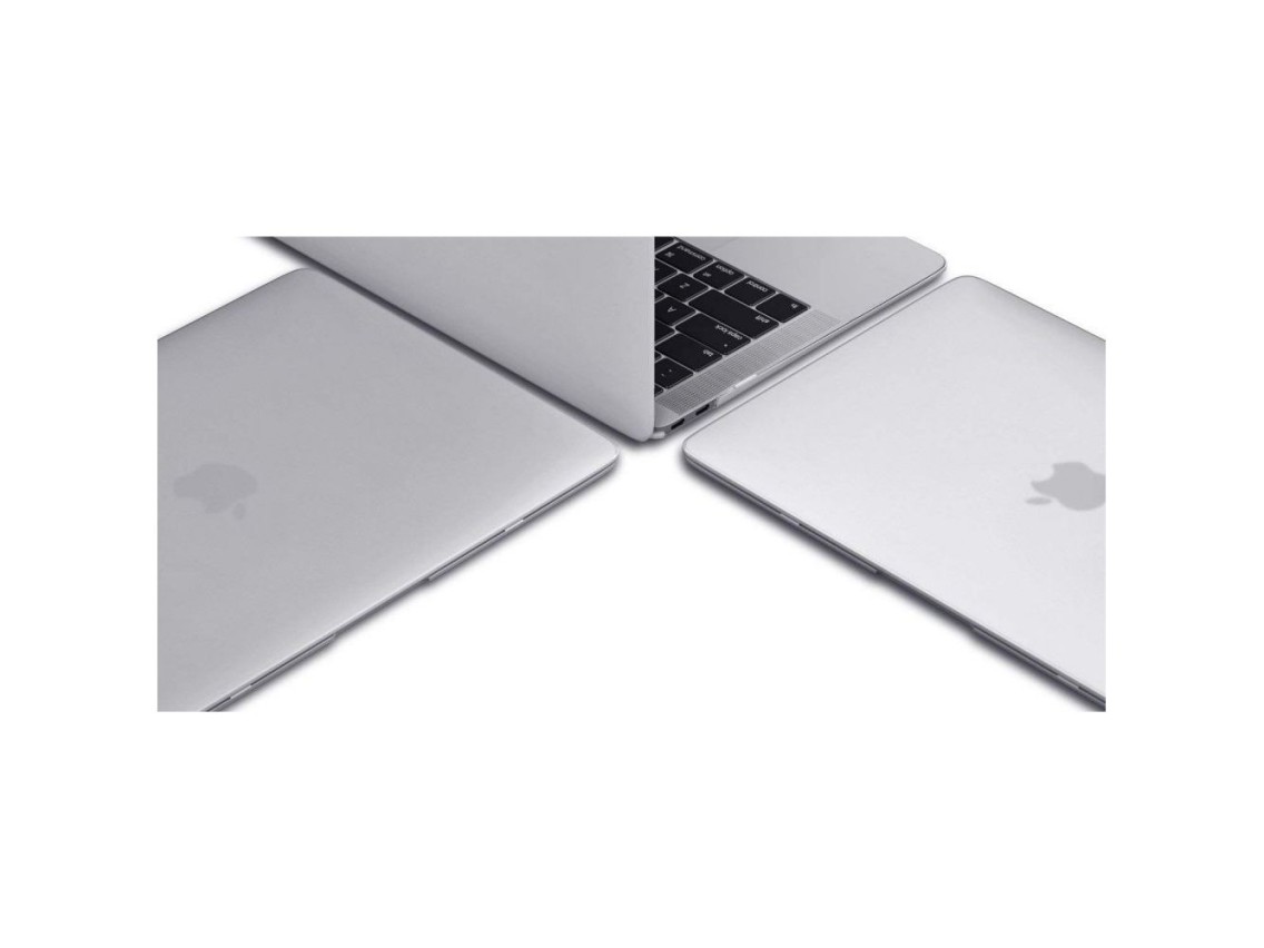 Tech-Protect SmartShell Case for MacBook Air 13" M2 / M3 / 2022-2024 - Clear-Glitter