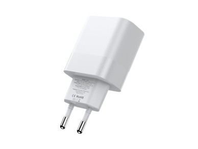 Cargador Tech-Protect C30W USB-C PD 30W / USB-A QC 3.0 - blanco