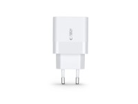 Cargador Tech-Protect C30W USB-C PD 30W / USB-A QC 3.0 - blanco