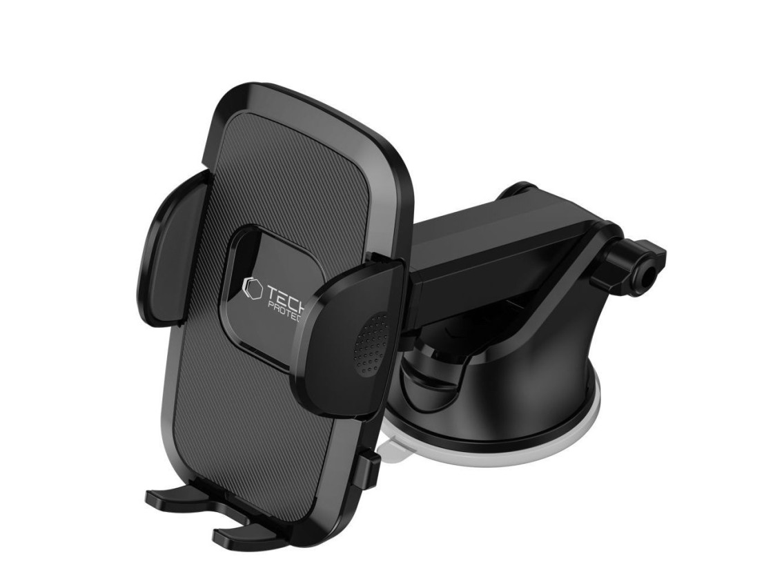 Soporte para teléfono móvil Tech-Protect V3 para parabrisas/cabina - Negro