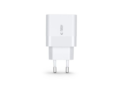 Cargador Tech-Protect C30W USB-C PD 30W / USB-A QC 3.0 - blanco