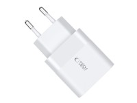 Cargador Tech-Protect C30W USB-C PD 30W / USB-A QC 3.0 - blanco