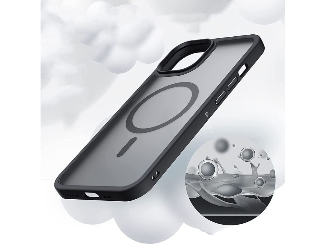 Tech-Protect MagMat MagSafe iPhone 14 Pro Case - Matte Black
