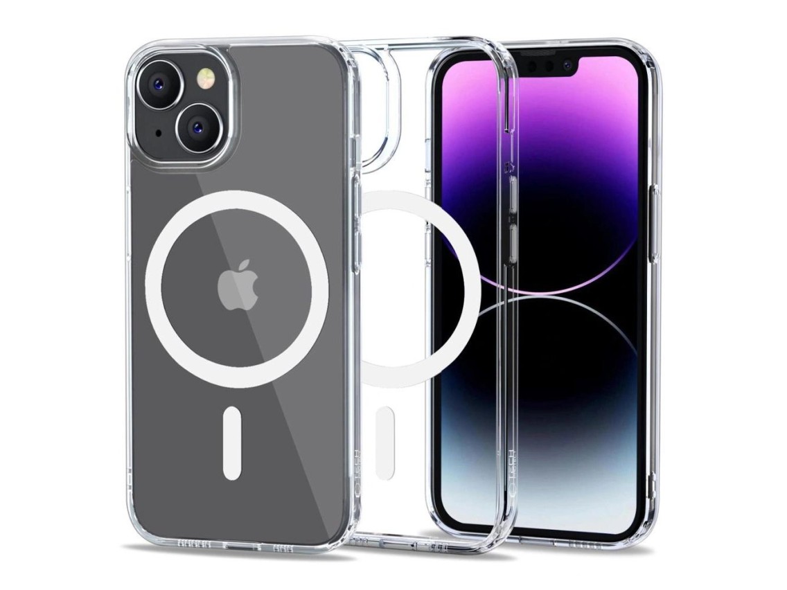 Tech-Protect FlexAir Hybrid MagSafe iPhone 14 Case - Clear