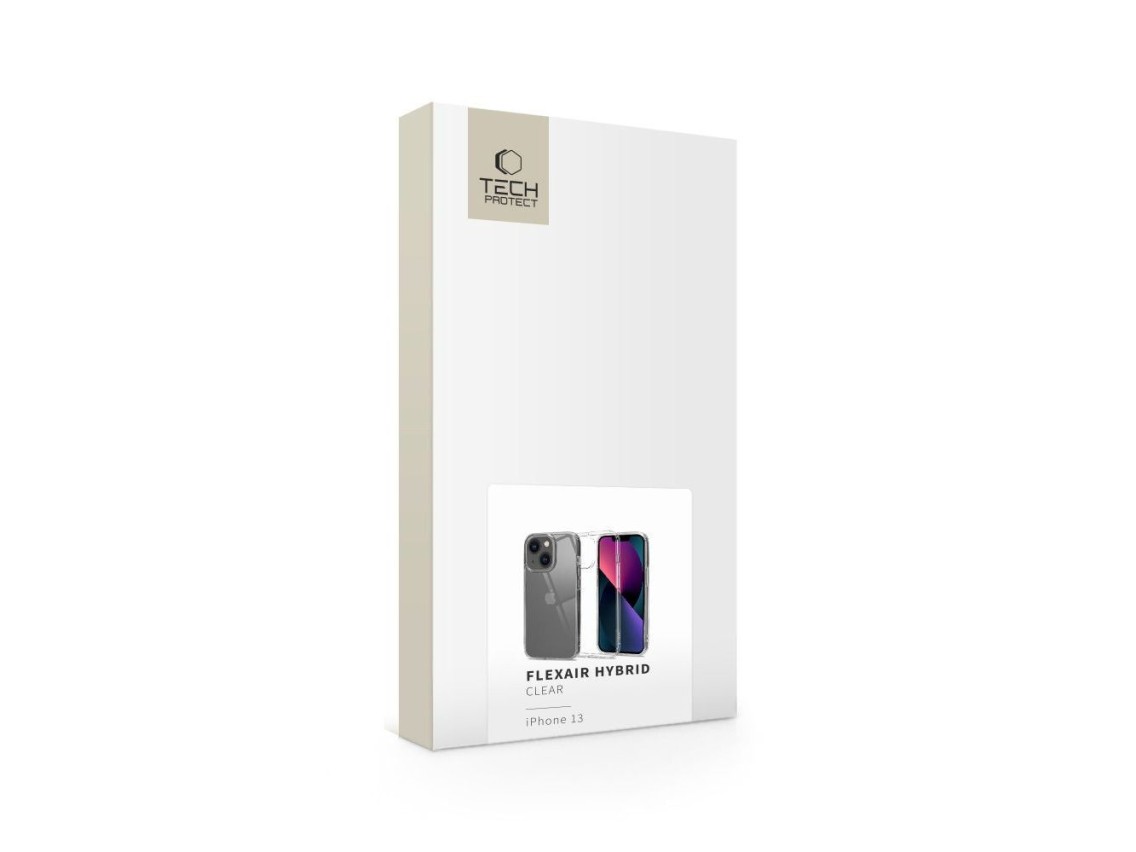 Capa Tech-Protect FlexAir Hybrid para iPhone 13 - Transparente