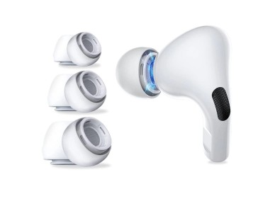 Ponteiras Tech-Protect para AirPods Pro 1/2 nos tamanhos P/M/G - brancas (3 unidades)