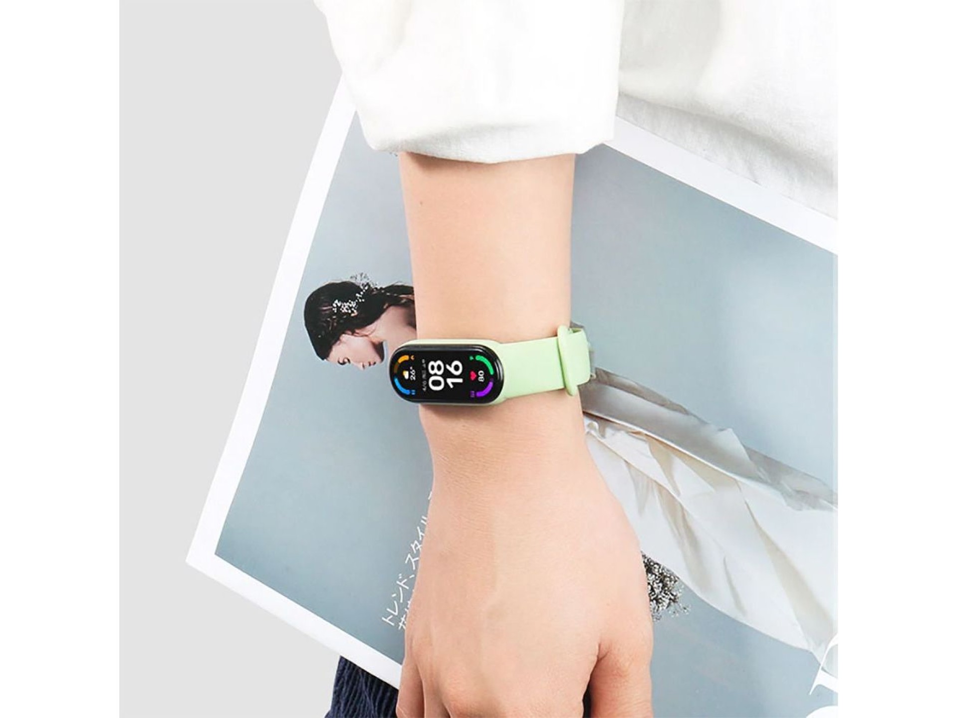 Pulseira Tech-Protect IconBand para Xiaomi Mi Smart Band 5 / 6 / 7 / NFC - Rosa