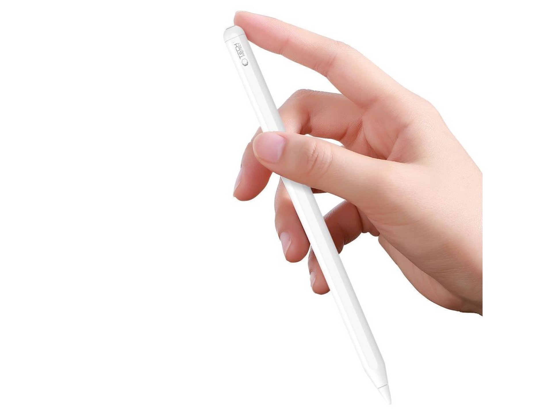 Caneta Stylus Magnética Digital Tech-Protect 2 para iPad e Tablet - Branca