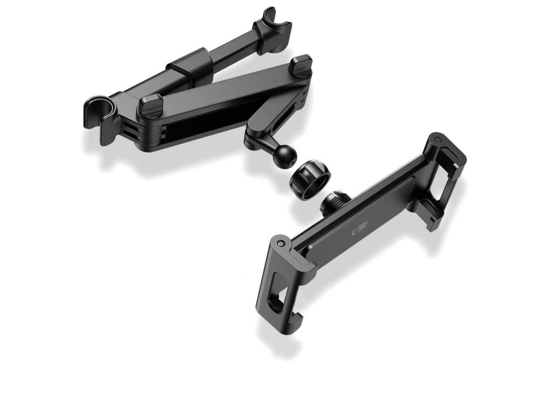 Soporte telescópico para teléfono móvil Tech-Protect V1 para reposacabezas de coche - Negro