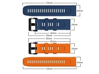 Correa Tech-Protect IconBand para Garmin Fenix ??3 / 5X / 3HR / 5X Plus / 6X / 6X Pro / 7X - Naranja