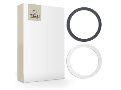Anel magn�tico universal Tech-Protect MagMat MagSafe - preto/prateado (2 unidades)