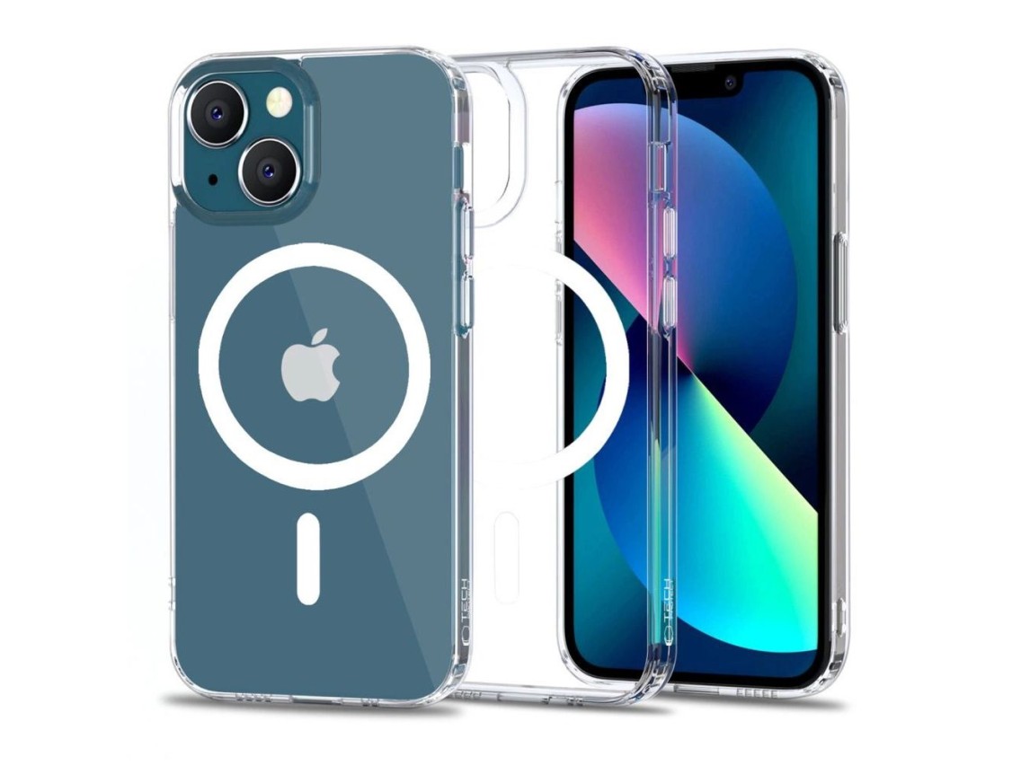 Capa Tech-Protect MagMat MagSafe para iPhone 13 mini - Transparente