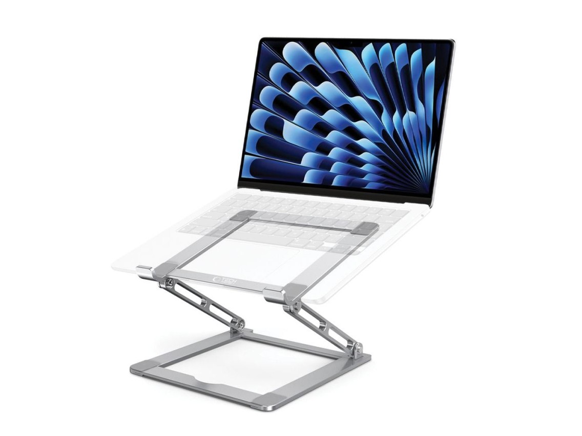 Suporte universal dobrável Tech-Protect ULS400 para laptops de até 17" - cinza