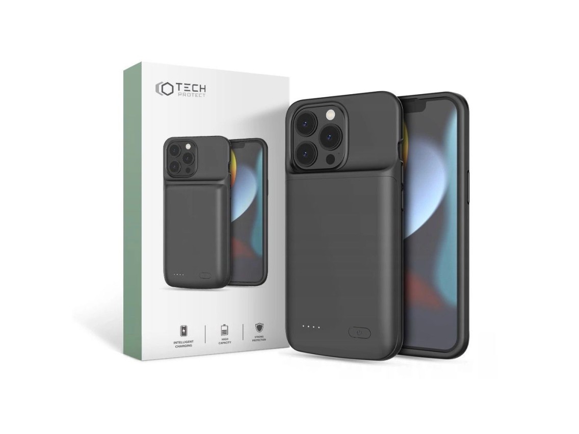 Tech-Protect PowerCase for iPhone 13 / 13 Pro with 4800mAh Powerbank - Black