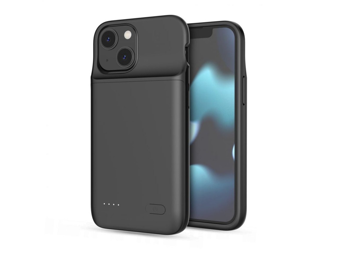 Funda Tech-Protect PowerCase para iPhone 12 mini / 13 mini con batería externa de 4700 mAh - negra