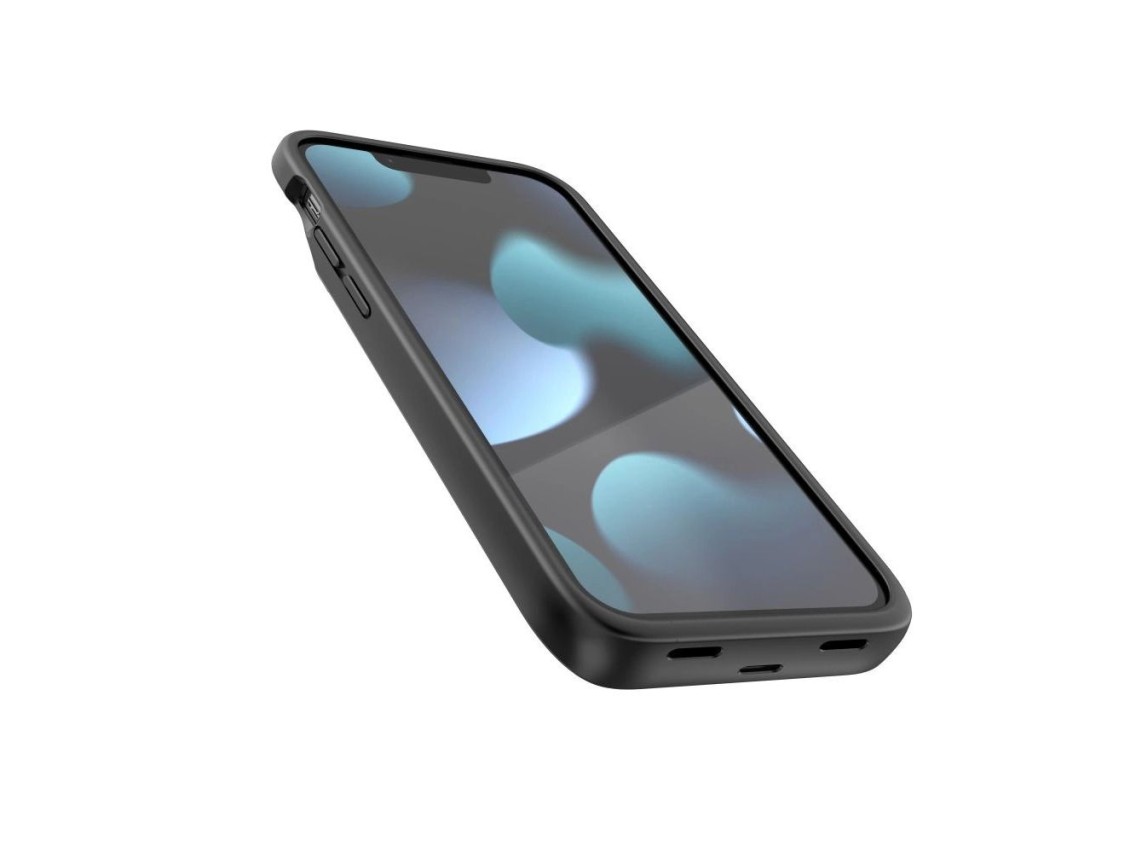 Funda Tech-Protect PowerCase para iPhone 12 mini / 13 mini con batería externa de 4700 mAh - negra