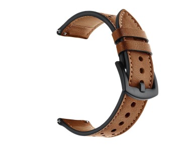 Tech-Protect Leather Strap for Samsung Galaxy Watch 4 / 5 / 5 Pro / 6 / 7 / FE - Brown Tech-Protect Leather Strap for Samsung Galaxy Watch 4 / 5 / 5 Pro / 6 / 7 / FE - Brown