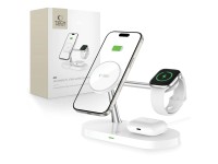 Tech-Protect A12 3in1 MagSafe Inductive Charger for Smartphone/Headphones/Smartwatch - White