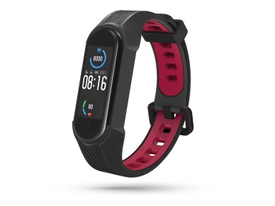 Tech-Protect Armor Strap for Xiaomi Mi Smart Band 5 / 6 / 6 NFC - Black and Red Tech-Protect Armor Strap for Xiaomi Mi Smart Band 5 / 6 / 6 NFC - Black and Red