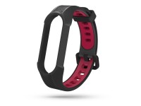 Pulseira protetora Tech-Protect Armor para Xiaomi Mi Smart Band 5/6/6 NFC - Preta e Vermelha Pulseira protetora Tech-Protect Armor para Xiaomi Mi Smart Band 5/6/6 NFC - Preta e Vermelha