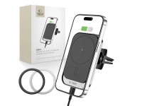 Suporte magnético para carro Tech-Protect CW19 MagSafe com carregador indutivo de 15 W para saída de Suporte magnético para carro Tech-Protect CW19 MagSafe com carregador indutivo de 15 W para saída de