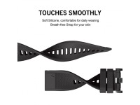 Tech-Protect Smooth Strap for Garmin Fenix 3 / 5X / 3HR / 5X Plus / 6X / 6X Pro / 7X - Black Tech-Protect Smooth Strap for Garmin Fenix 3 / 5X / 3HR / 5X Plus / 6X / 6X Pro / 7X - Black
