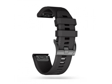 Tech-Protect Smooth Strap for Garmin Fenix 3 / 5X / 3HR / 5X Plus / 6X / 6X Pro / 7X - Black Tech-Protect Smooth Strap for Garmin Fenix 3 / 5X / 3HR / 5X Plus / 6X / 6X Pro / 7X - Black